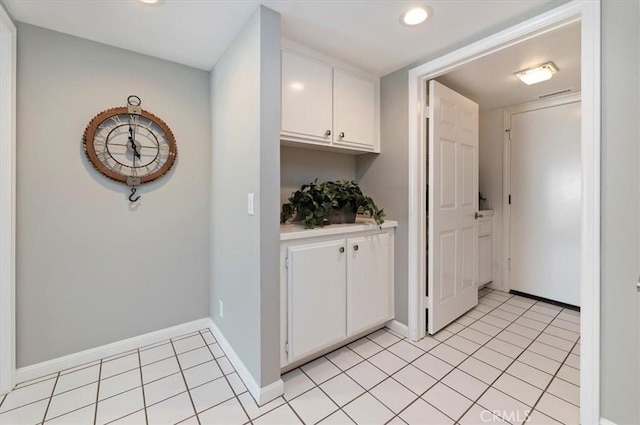 43966 Highlander Dr, Temecula, CA 92592 - bar area featuring baseboards, light tile patterned flooring, and recessed lighting