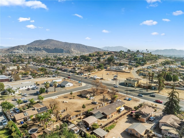 aerial view featuring a mountain view