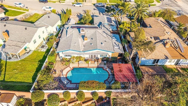 bird's eye view featuring a residential view