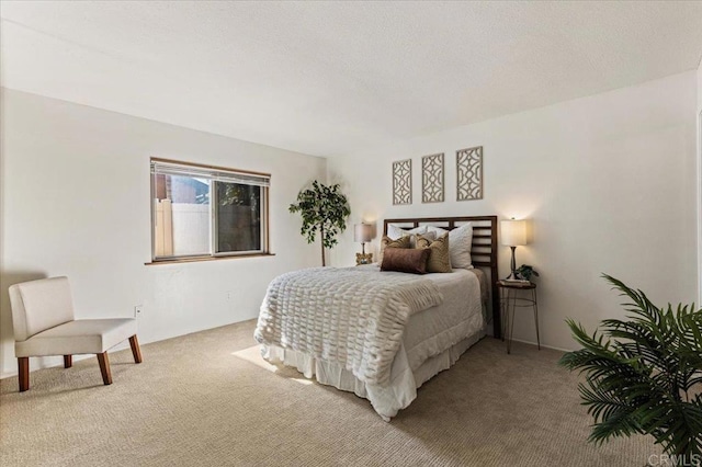 bedroom with carpet