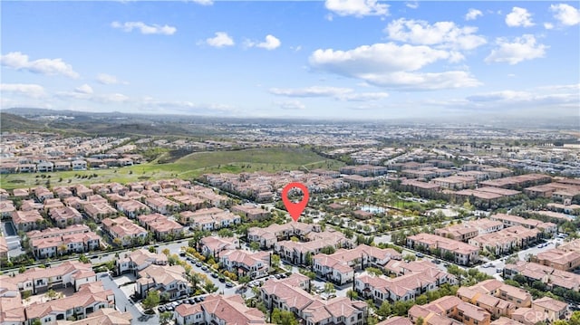 aerial view featuring a residential view