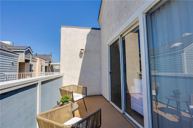 balcony featuring a residential view