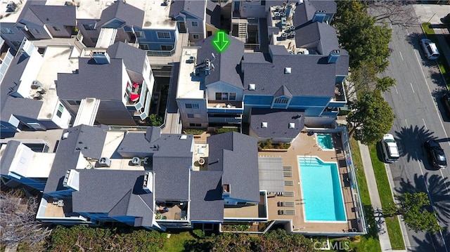 bird's eye view featuring a residential view