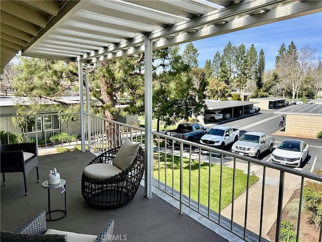 view of balcony