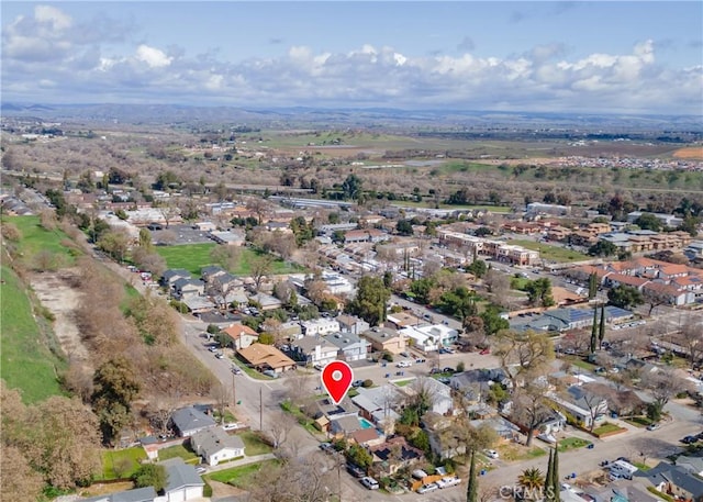 drone / aerial view featuring a residential view