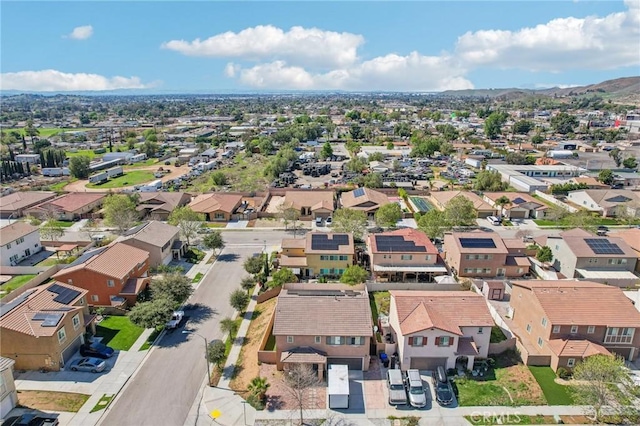 bird's eye view with a residential view