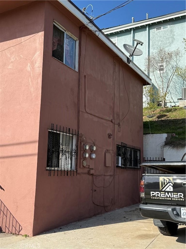 view of property exterior featuring stucco siding