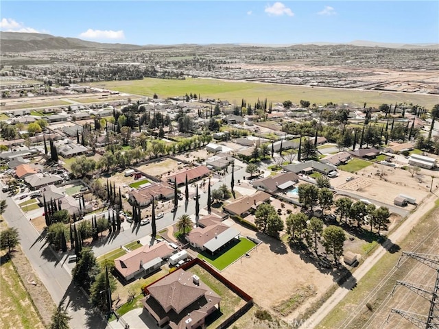 bird's eye view with a residential view