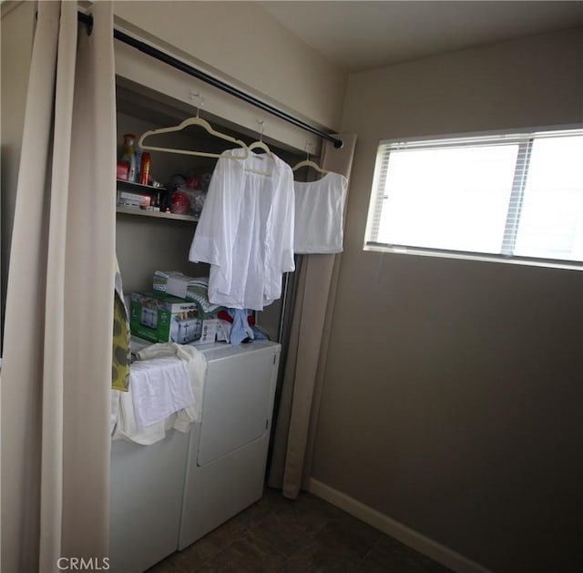 508 30th St, Hermosa Beach, CA 90254 - laundry room with separate washer and dryer and baseboards