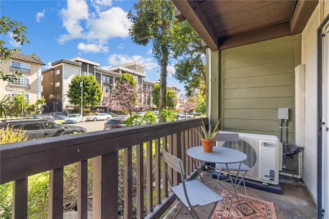 balcony with ac unit