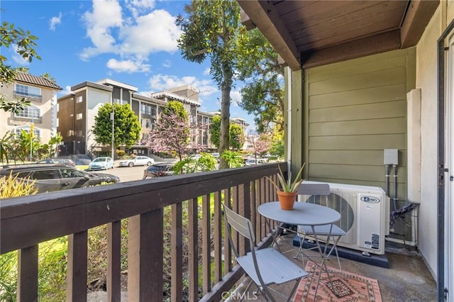 balcony with ac unit