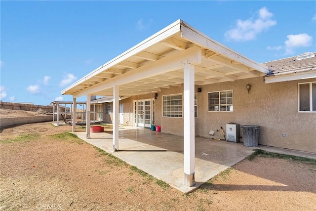 view of patio with fence