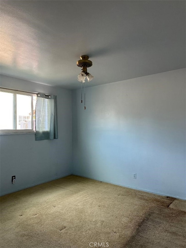 spare room featuring carpet