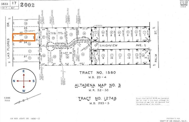 156 E Las Flores Dr, Altadena CA, 91001 land for sale