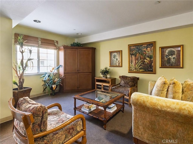 21345 Hawthorne Blvd Unit 415, Torrance, CA 90503 - living room featuring baseboards and carpet flooring