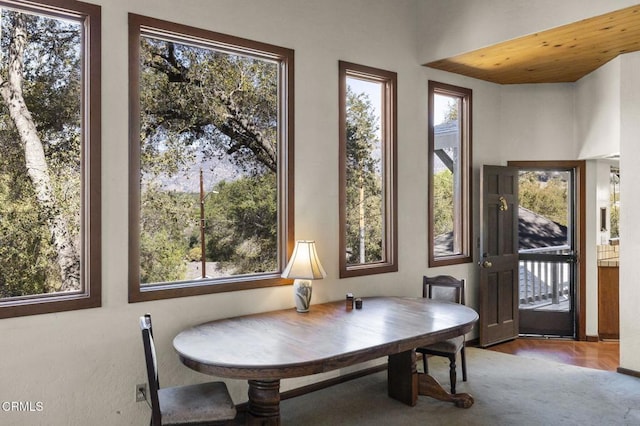 view of dining room