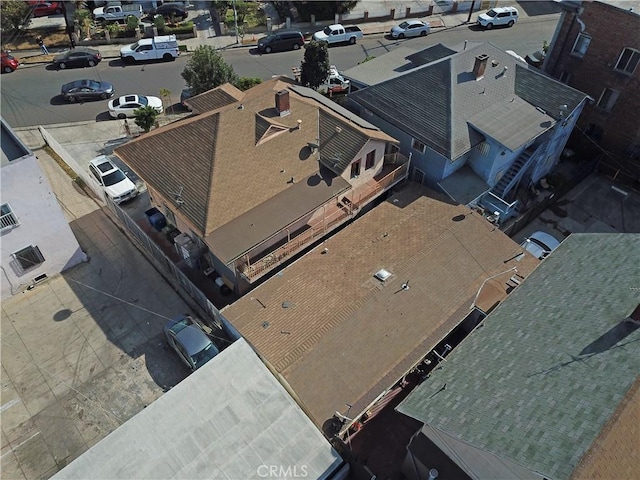 bird's eye view with a residential view