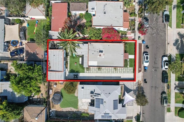 3345 Oakhurst Ave, Los Angeles, CA 90034 - aerial overview of property's location with property boundaries highlighted