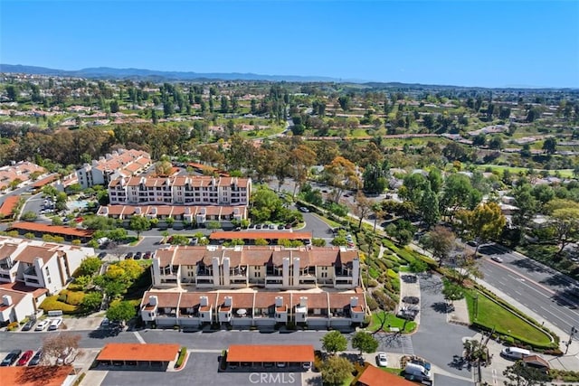 drone / aerial view with a residential view