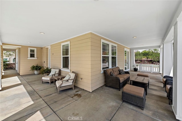 view of patio / terrace with outdoor lounge area