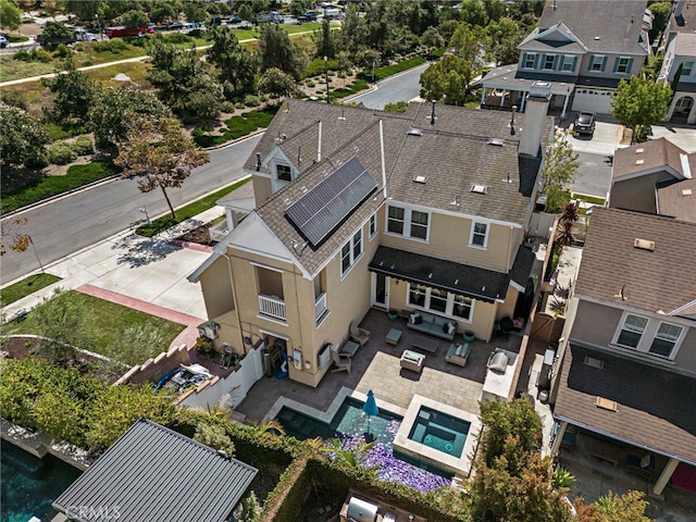 bird's eye view featuring a residential view