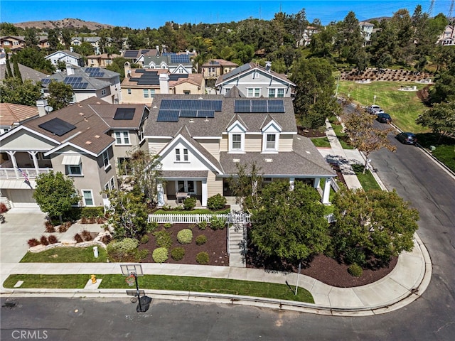 bird's eye view featuring a residential view