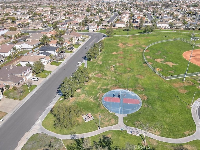 bird's eye view featuring a residential view