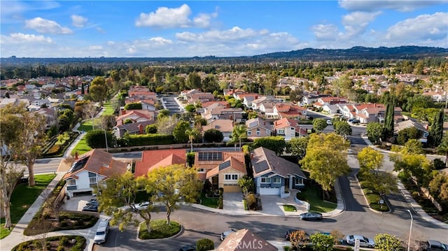 drone / aerial view with a residential view