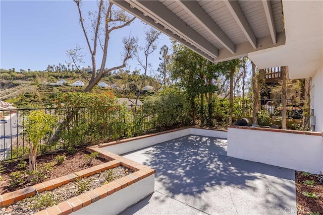 view of patio / terrace featuring a fenced backyard