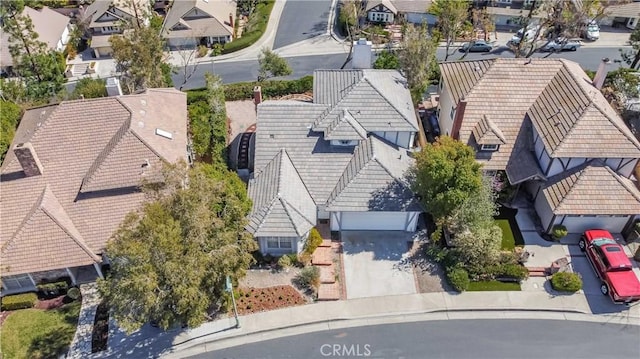 aerial view featuring a residential view