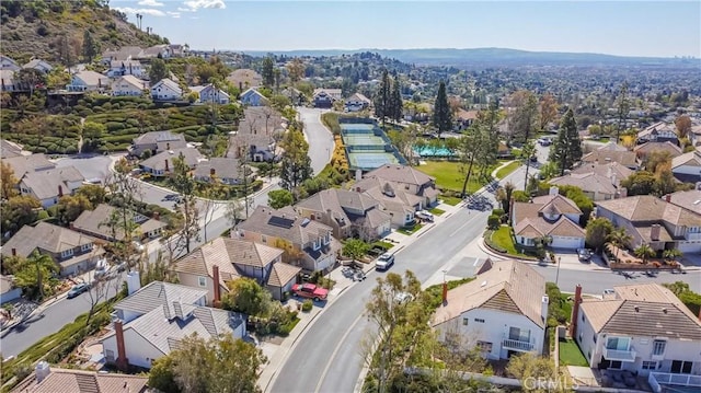 birds eye view of property featuring a residential view