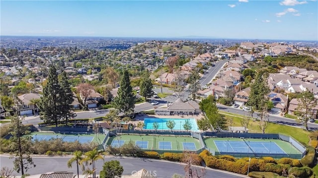 birds eye view of property featuring a residential view