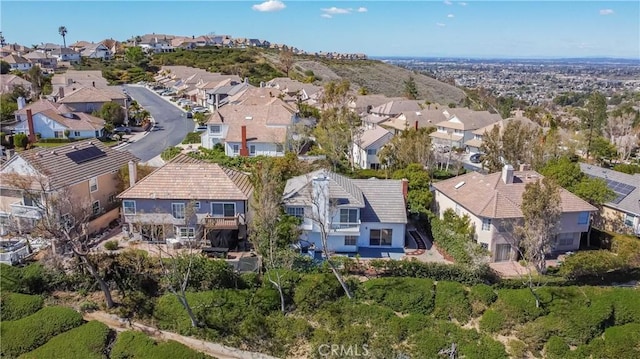 drone / aerial view featuring a residential view