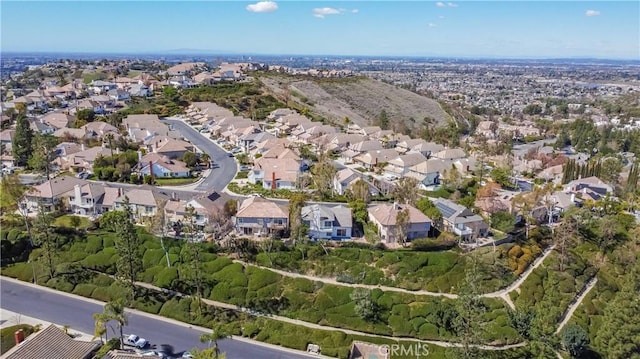 drone / aerial view with a residential view