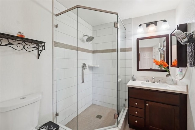 22176 Dogie Pl, Canyon Lake, CA 92587 - full bathroom with vanity and a shower stall