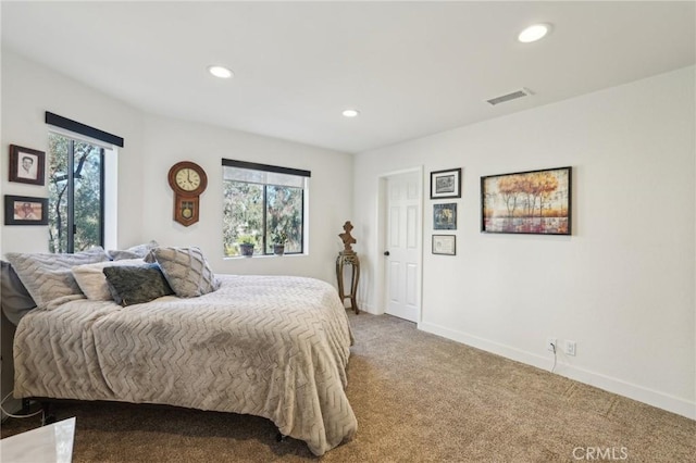 22176 Dogie Pl, Canyon Lake, CA 92587 - bedroom featuring recessed lighting and light colored carpet