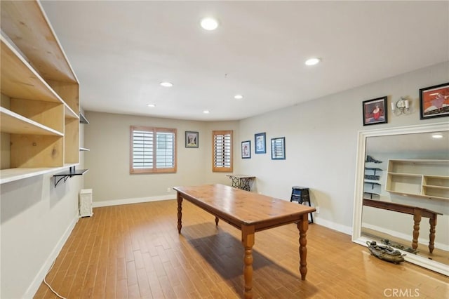 22176 Dogie Pl, Canyon Lake, CA 92587 - office space with wood finished floors and recessed lighting