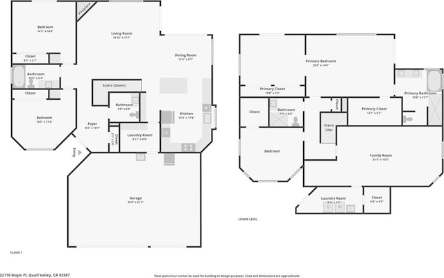 22176 Dogie Pl, Canyon Lake, CA 92587 - view of floor plan / room layout