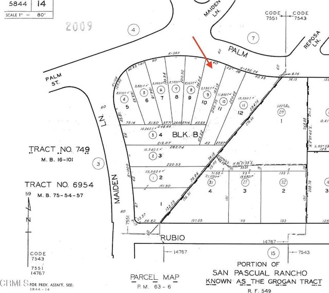 1108 E Palm St, Altadena CA, 91001 land for sale