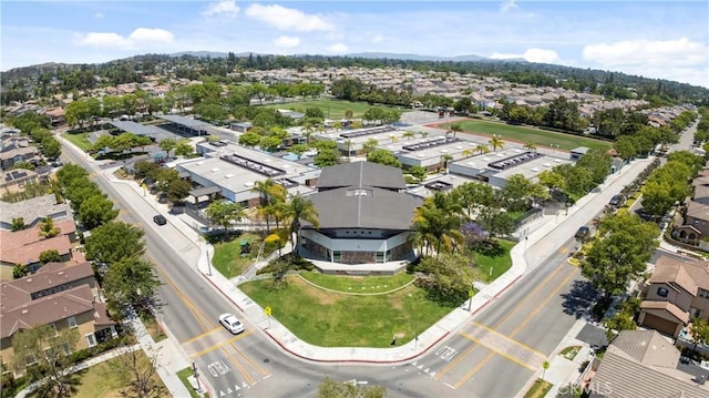 drone / aerial view with a residential view