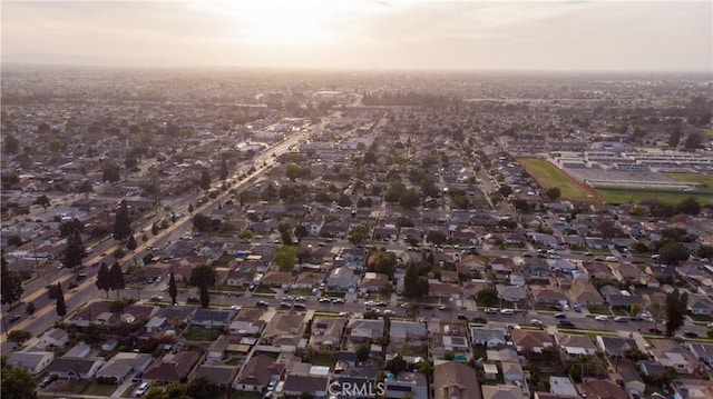 bird's eye view featuring a residential view