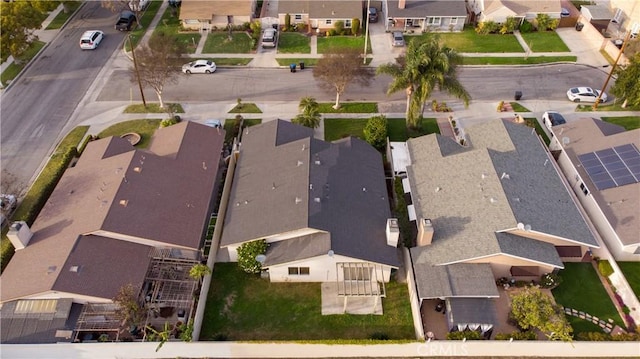 bird's eye view featuring a residential view