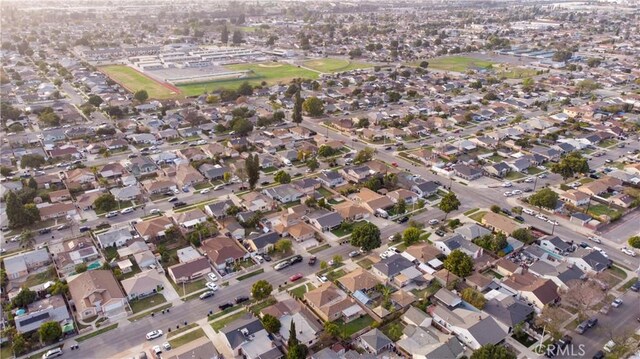 birds eye view of property featuring a residential view