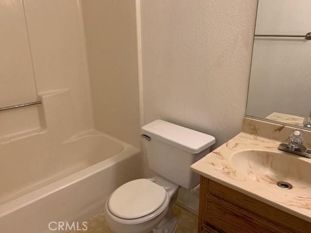 full bath with vanity and toilet