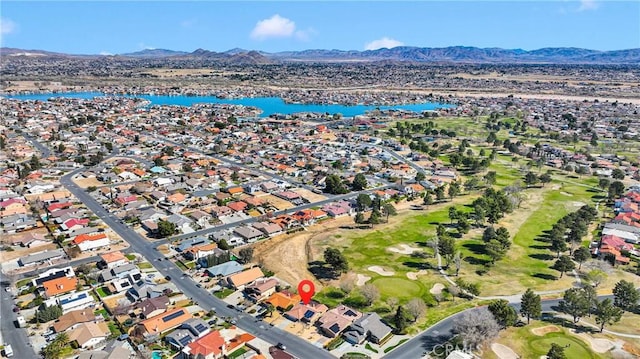 12899 Rain Shadow Rd, Victorville, CA 92395 - bird's eye view with a residential view and a water and mountain view