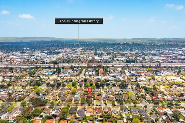 birds eye view of property featuring a residential view