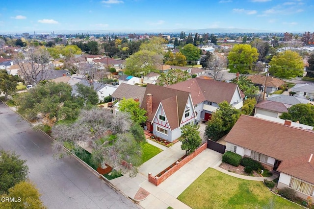 drone / aerial view with a residential view