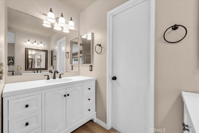 bathroom with vanity