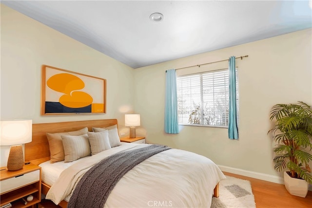 1316 Edgewood Dr, Alhambra, CA 91803 - bedroom with baseboards, lofted ceiling, and wood finished floors