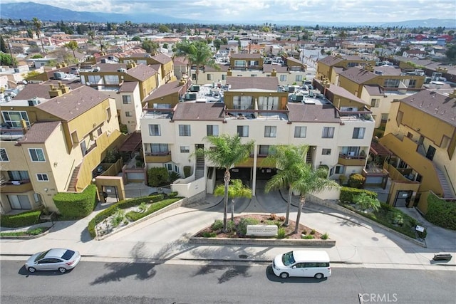 drone / aerial view with a residential view